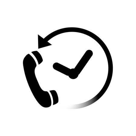 24 Hr service vector business symbol serviceのイラスト素材