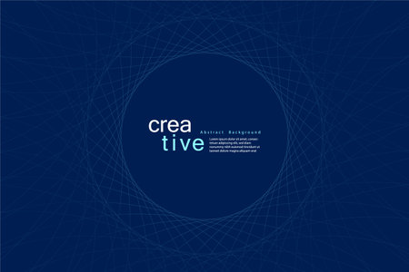 Abstract blue background. Circle line with modern concept design. Vector illustration.のイラスト素材