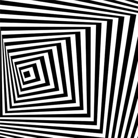 Black and white optical illusion. Abstract wavy stripes patternのイラスト素材