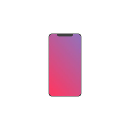 Smartphone icon. Flat illustration of smartphone vector icon for web designのイラスト素材