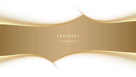 Premium background. Abstract luxury pattern. Gold wave lines background. Abstract gold curve line texture. vector illustration.のイラスト素材