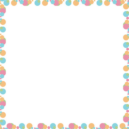 Polka dots colorful background. Holiday background, web icon, symbol, sign, romantic wedding, love card - vector abstract backgroundのイラスト素材