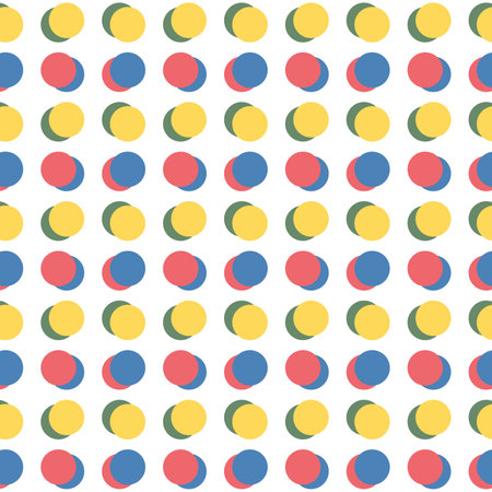 Polka dots colorful background. Holiday background, web icon, symbol, sign, romantic wedding, love card - vector abstract backgroundのイラスト素材
