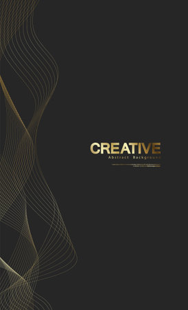 Premium background. Abstract luxury pattern. Gold glitter stripes background. Abstract gold line texture. vector illustrationのイラスト素材