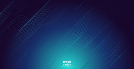 Abstract technology backgrounds by wave lines background. Curve modern pattern.  Vector illustration EPS 10.のイラスト素材