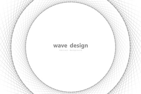 Abstract vector circle background. Gradient retro line pattern design. Circle for sound wave. vector illustrationのイラスト素材