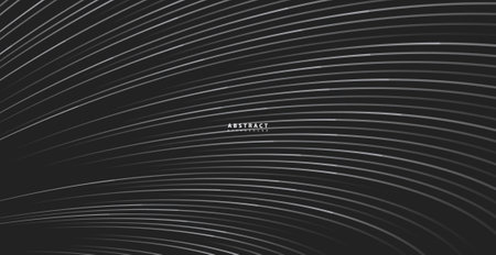 Abstract warped Diagonal Striped Background. Vector curved twisted slanting, waved lines pattern. Brand new style for your business designのイラスト素材