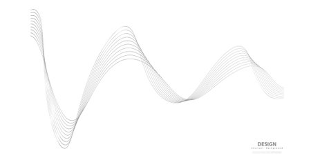 Abstract background with wavy lines. Vector illustration. Graphic concept for your designのイラスト素材