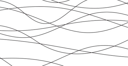 Hand drawn lines. Abstract pattern wave simple seamless, smooth pattern, web design, greeting card, textile, Technology background, Eps 10 vector illustrationのイラスト素材
