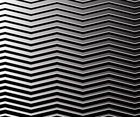 Wave line and wavy zigzag pattern lines. Abstract wave geometric texture halftone. Chevrons wallpaper. Digital paper for page fills, web designing, textile print. Vector art.のイラスト素材