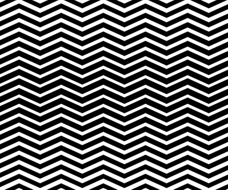 Black and white zigzag chevron pattern. Simple and modern vintage background. web design, greeting card, textile, Eps 10 vector illustrationのイラスト素材