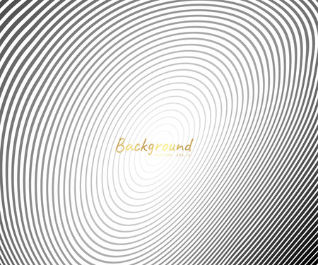 Abstract circle pattern black and white color ring. Abstract  vector illustration for sound wave, Monochrome graphic.のイラスト素材