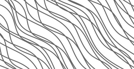 Hand drawn lines. Abstract pattern wave simple seamless, smooth pattern, web design, greeting card,...