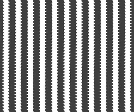 Zig Zag lines pattern. Black wavy line on white background. Abstract wave, vector illustrationのイラスト素材