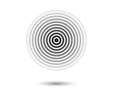 Concentric circle elements. Element for graphic web design, Template for print, textile, wrapping, decoration - vector illustrationのイラスト素材