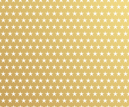 Seamless pattern with golden stars on a white background. Vector illustrationのイラスト素材