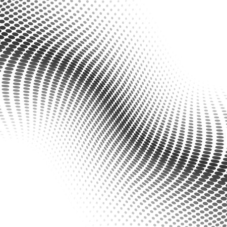 Abstract halftone dotted background. Futuristic grunge pattern, dot, wave. Vector modern optical pop art texture for posters, sites, business cards, cover, labels mock-up, vintage layoutのイラスト素材