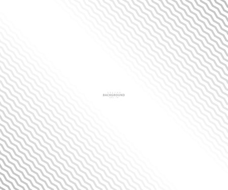 Wave, zigzag lines pattern. Black wavy line on white background. Texture vector - illustrationのイラスト素材