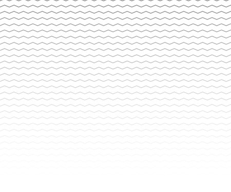 Wave, zigzag lines pattern. Black wavy line on white background. Texture vector - illustrationのイラスト素材