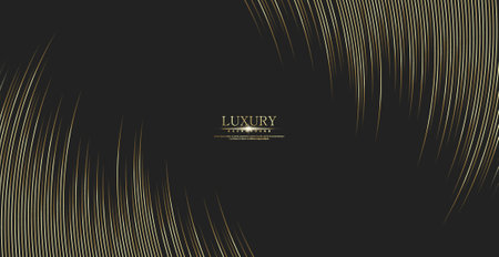 Abstract gold luxurious color background with diagonal lines for your design.  Modern luxury concept. Vector illustrationのイラスト素材