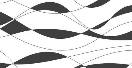 Hand drawn lines. Abstract pattern wave simple , smooth pattern, web design, greeting card, textile, Technology background, Eps 10 vector illustrationのイラスト素材
