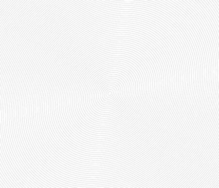 Concentric circle. Illustration for sound wave. Abstract circle line pattern. Black and white...