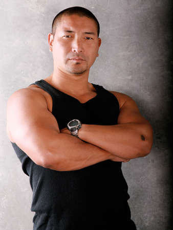 Attractive Asian Manの写真素材