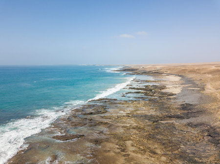 aerial views of the island of fuerteventura,canary islands, spain