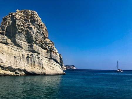 Cliffs at Kleftiko, Milos, Greeceのeditorial素材