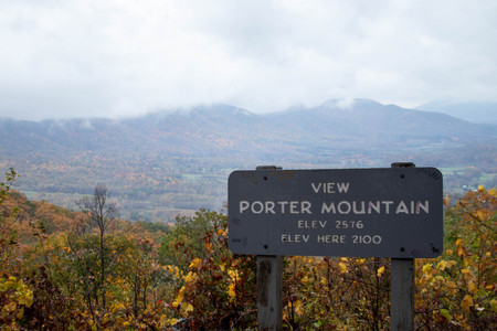 Porter Mountain Sign VAのeditorial素材