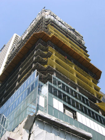 business building under construction
