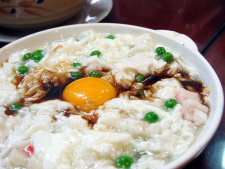 Scrambled egg white, a kind of Chinese Shanghai dishesの写真素材