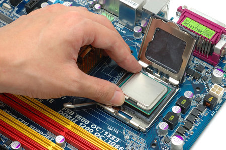 Installing computer CPU on a motherboard