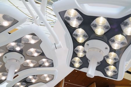 Close up of surgery lampの写真素材