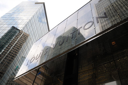 Louis Vuitton sign of boutique in Hong Kong 