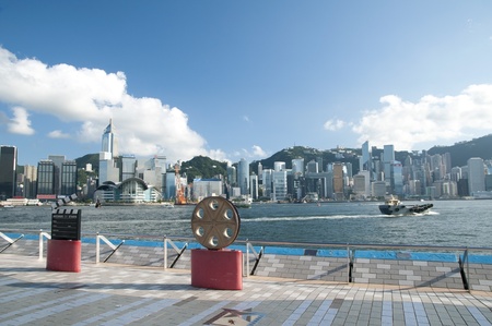 The Avenue of Stars in Hong Kong, is the eastern node of several tourist attractions along the Tsim Sha Tsui waterfrontのeditorial素材