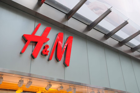 H&M sign in Hong Kong