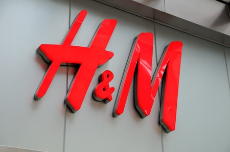 H&M sign in Hong Kongのeditorial素材