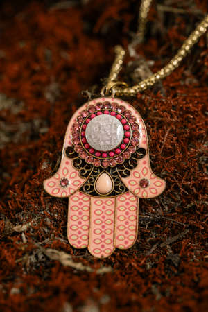 image of beautiful pink pendantの写真素材