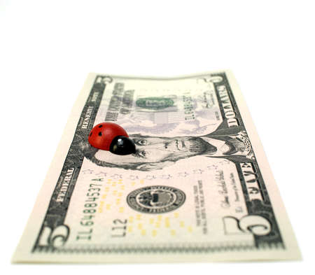 Dollars color paperの写真素材