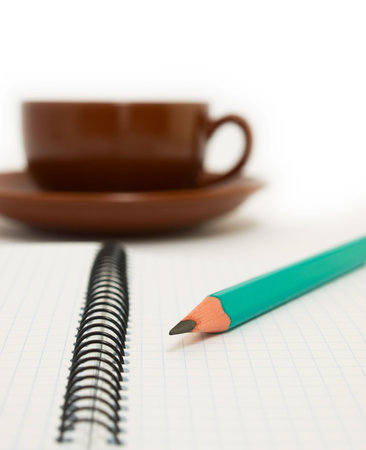 Notebook and pencilの写真素材