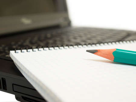 Notebook and pencilの写真素材