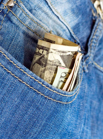 Money in the pocketの写真素材
