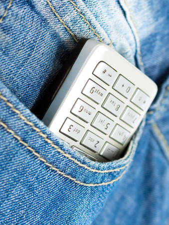 Phone in the pocketの写真素材