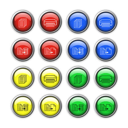 Vector buttons for web design.のイラスト素材