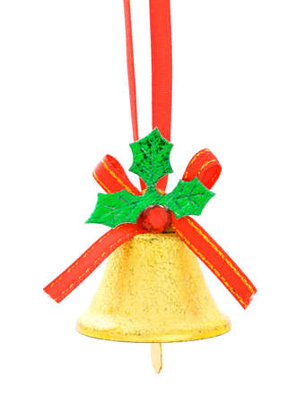 Christmas bell isolated on the backgroundの写真素材