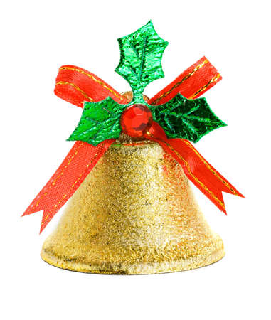 Christmas bell isolated on the backgroundの写真素材