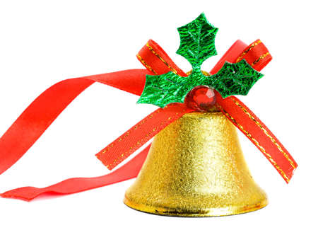 Christmas bell isolated on the backgroundの写真素材