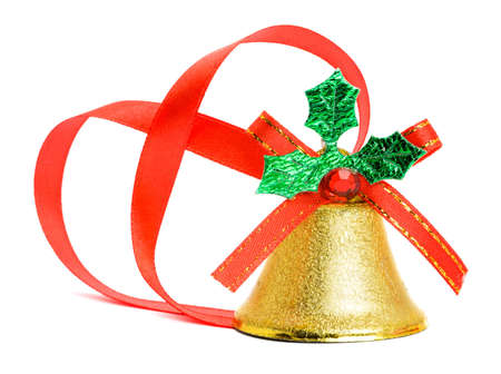 Christmas bell isolated on the backgroundの写真素材