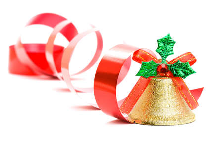 Christmas bell isolated on the backgroundの写真素材